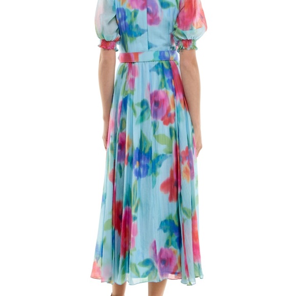 Floral Puff Sleeve Maxi Dress - Picture 4 of 4